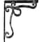 Ekena Millwork Orleans Wrought Iron Bracket, (Triple center brace), Antiqued Silver 2"W x 10"D x 12"H BKTM02X10X12TOLASV - alternate 5